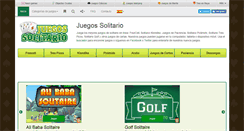 Desktop Screenshot of juegossolitario.com