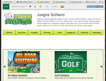 Tablet Screenshot of juegossolitario.com
